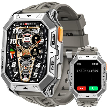 Smart Watch Answer/Make Calls Compass Barometer 1000mAh Extra-Long Battery Rugged 100+ Sports Modes Outdoor Military 2.13 inch AMOLED Smart Watches